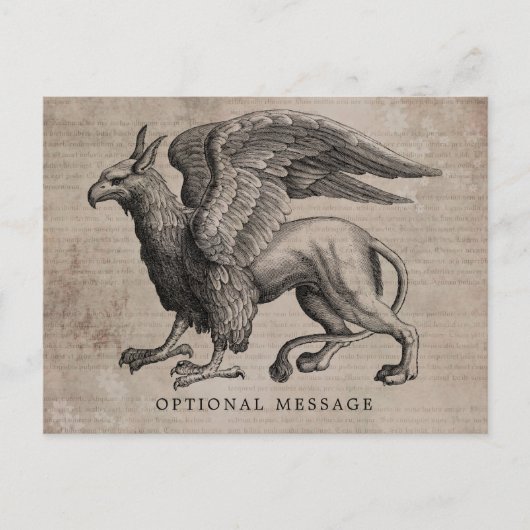 Griffin Creature Briefkaart (Voorkant)