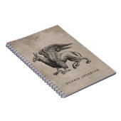 Griffin Creature met naam Notitieboek (Rechterzijde)