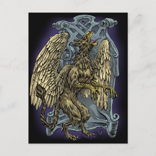 Griffin Crest Briefkaart (Voorkant)