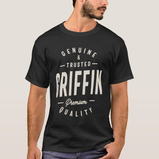 Griffin Echte en Vertrouwde Griffin Naam T-shirt (Voorkant)