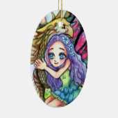 Griffin en Fairy Keramisch Ornament (Rechts)