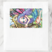 Griffin en Fairy Rechthoekige Sticker (Tas)