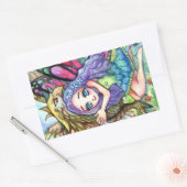 Griffin en Fairy Rechthoekige Sticker (Envelop)