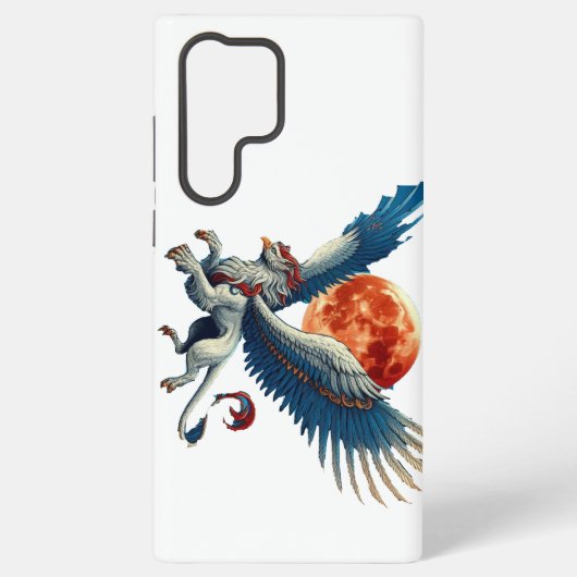 Griffin en Moon Samsung Galaxy Hoesje (Achterkant)