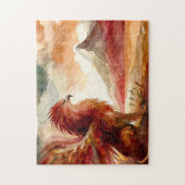 Griffin en Mountain Waterverf Art Legpuzzel (Verticaal)