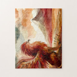 Griffin en Mountain Waterverf Art Legpuzzel