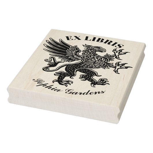 Griffin Ex Libris Rubberstempel (Stempel)