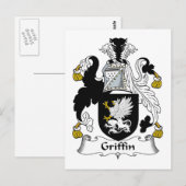 Griffin Family Crest Briefkaart (Voorkant / Achterkant)