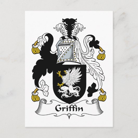 Griffin Family Crest Briefkaart (Voorkant)