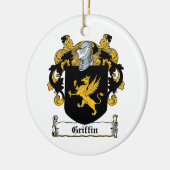 Griffin Family Crest Keramisch Ornament (Links)
