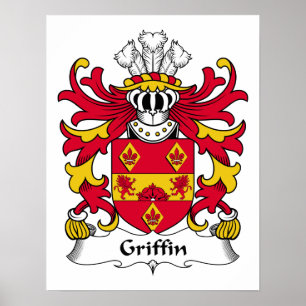 Griffin Family Crest Poster