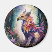 Griffin Fantasy Creature Waterverf Magneet (Voorkant)