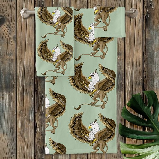 Griffin Fantasy Griffin Mythologie Bad Handdoek