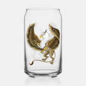 Griffin Fantasy Griffin Mythologie Blikvorm Glas (Voorkant)