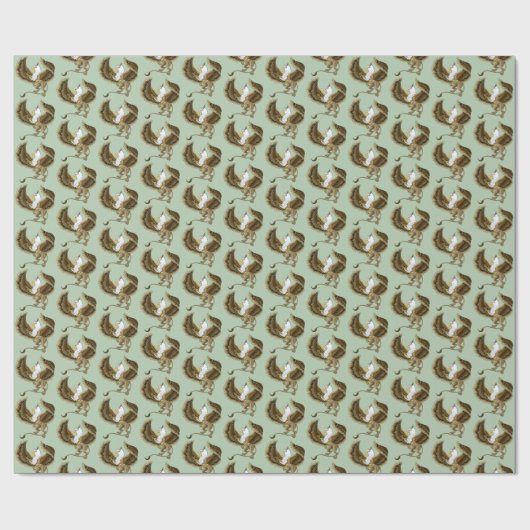 Griffin Fantasy Griffin Mythologie Cadeaupapier (Vlak)