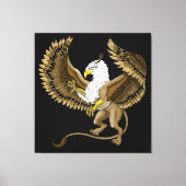 Griffin Fantasy Griffin Mythologie Canvas Afdruk (Voorkant)