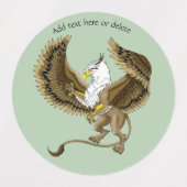 Griffin Fantasy Griffin Mythologie Labels (Design 1)
