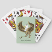 Griffin Fantasy Griffin Mythologie Pokerkaarten (Achterkant)