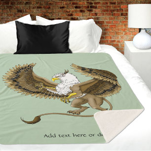 Griffin Fantasy Griffin Mythologie Sherpa Deken