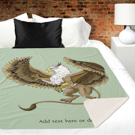 Griffin Fantasy Griffin Mythologie Sherpa Deken