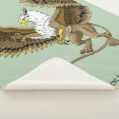 Griffin Fantasy Griffin Mythologie Sherpa Deken (3/4)