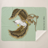 Griffin Fantasy Griffin Mythologie Sherpa Deken (Voorkant (horizontaal))