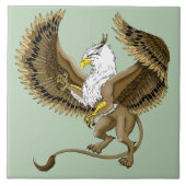 Griffin Fantasy Griffin Mythologie Tegeltje (Voorkant)
