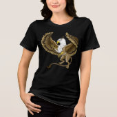 Griffin Fantasy Griffin Mythologie Tri-Blend Shirt (Voorkant)