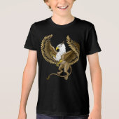 Griffin Fantasy Griffin Mythologie Tri-Blend Shirt (Voorkant)