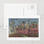 Griffin, Georgia - grote brievenbussen Briefkaart (Voorkant / Achterkant)