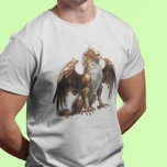 Griffin Griffin Fantasy Mythical Creature T-shirt<br><div class="desc">Dit ontwerp werd gecreeerd door digitale kunst. U kunt de stijl van dit shirt veranderen door Meer > onder de stijloptie te kiezen. Het kan worden gepersonaliseerd door op de aanpassingsknop te klikken en de kleur te wijzigen, een naam, initialen of je favoriete woorden toe te voegen. Neem contact met...</div>