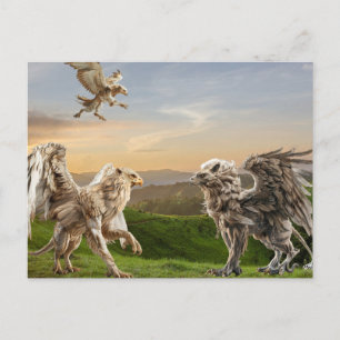 Griffin Gryphon Mythologie  Briefkaart