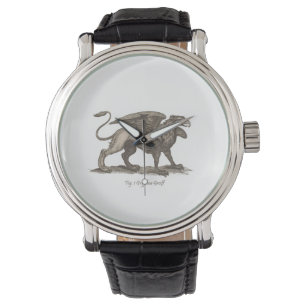  griffin ( gryphus greiff ) illustratie . horloge