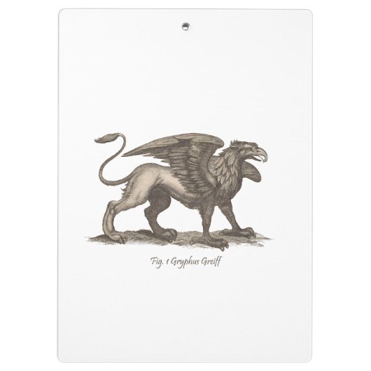  griffin ( gryphus greiff ) illustratie . klembord (Achterkant)