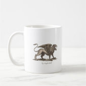 griffin ( gryphus greiff ) illustratie . koffiemok (Links)