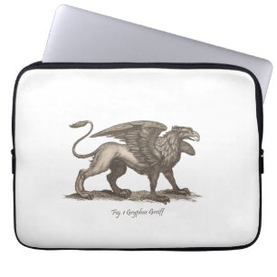 griffin ( gryphus greiff ) illustratie . laptop sleeve
