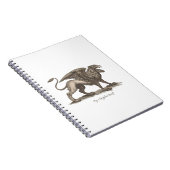  griffin ( gryphus greiff ) illustratie . notitieboek (Rechterzijde)