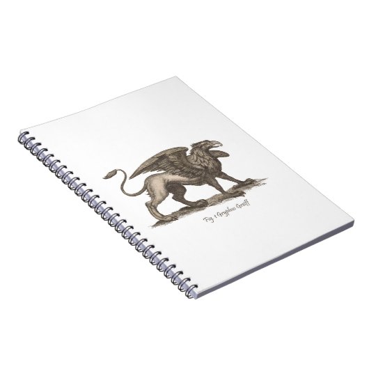  griffin ( gryphus greiff ) illustratie . notitieboek (Rechterzijde)