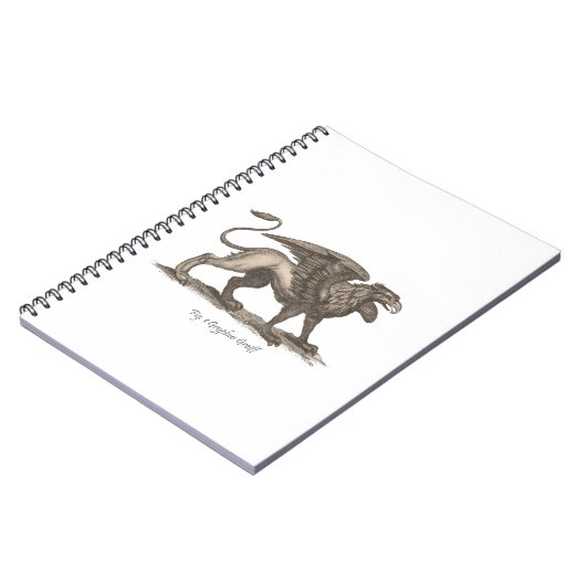  griffin ( gryphus greiff ) illustratie . notitieboek (Linkerzijde)