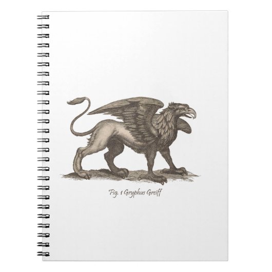  griffin ( gryphus greiff ) illustratie . notitieboek (Voorkant)