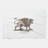  griffin ( gryphus greiff ) illustratie . theedoek (Horizontaal)