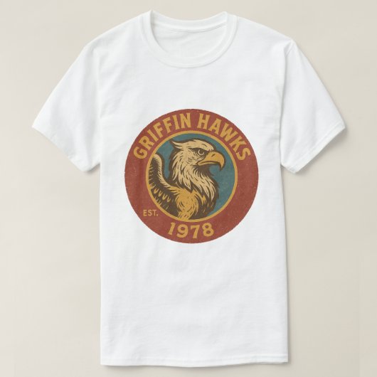  Griffin Hawks 1978 Logo T-shirt (Design voorkant)