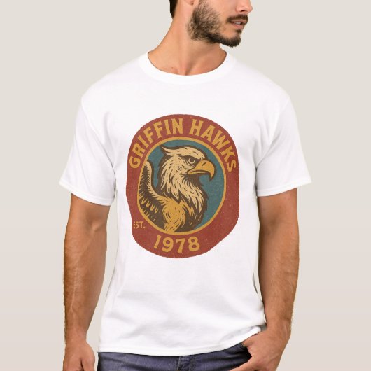 Griffin Hawks 1978 Logo T-shirt (Voorkant)