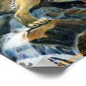 Griffin in Waterall Poster (Hoek)