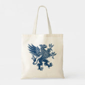 Griffin - Indigo Blue Style Tote Bag (Achterkant)