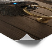  Griffin kraan - Gedetailleerde Mythische Sculptuu Poster (Hoek)