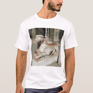 Griffin ligt op een plijn, midden 13e eeuw t-shirt