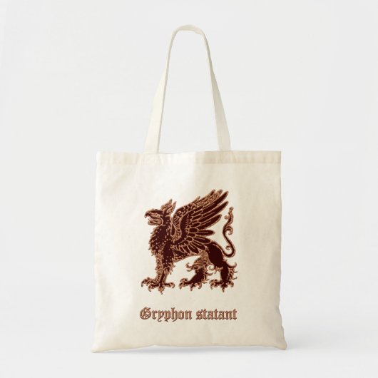 Griffin medieval heraldry tote bag (Voorkant)