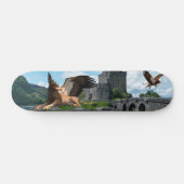 Griffin Mythological Animal Medieval Castle Persoonlijk Skateboard (Horizontaal)