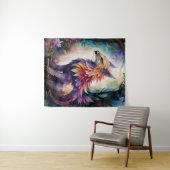 Griffin Nachtbos Multicolor Waterverf Wandkleed (In Situ (horizontaal))